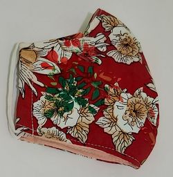Quality Adult cotton 100% Face Mask  Bester and Easy breathing Handmade Washable Reusable 2 plying flowers color