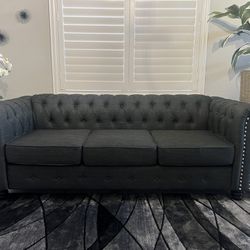 82" Grey Sofa