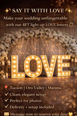 Lighted Marquee Letters and Numbers