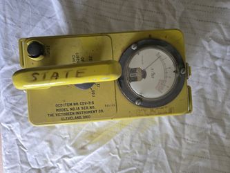 U.S. Military Surplus Portable Radiation Detector, Used