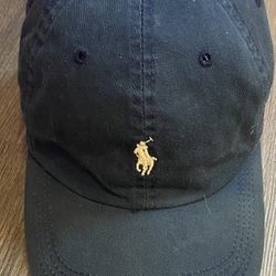 Polo Navy Blue Hat With Leather Adjuster 