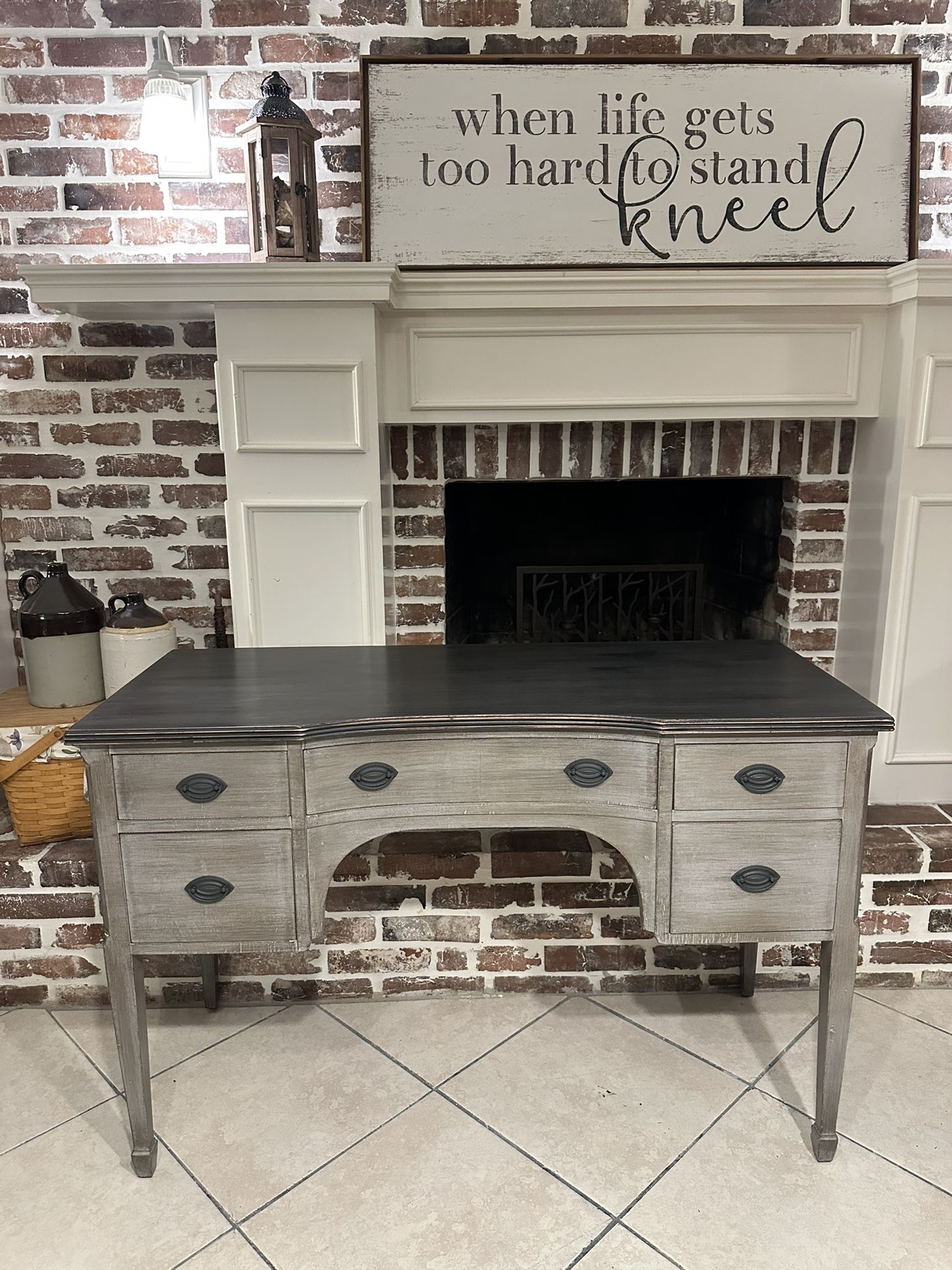 Beautiful Refinished John Stuart Mid Century Desk / Writing Table / Vanity