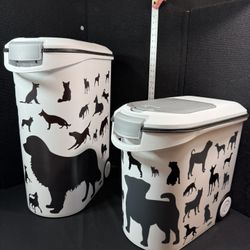 Curver Pet Dry Food Container Dog with Wheels from The Container Store
