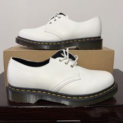 Dr Martens Vegan Low Boots Air Cushion Mens Size 9 White Leather 27214 Women 10