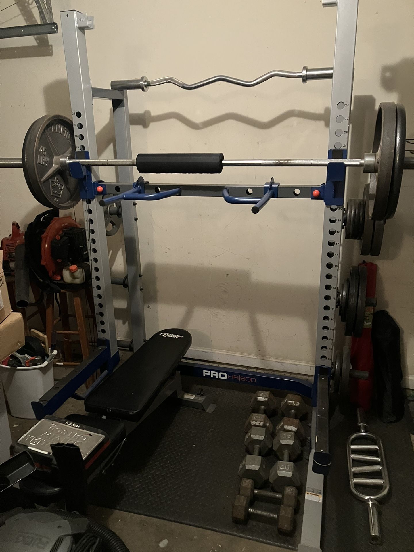 Bench/Squat Rack & Miscellaneous