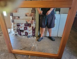 Wood Framed Wall Mirror
