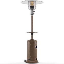 Homelabs Gas Patio Heater 87” H Outdoor Heater w/ Drink Shelf Tabletop and Wheels, NIB
