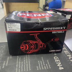 New Open Box Penn Spinfisher V SSV7500LC Spinning Fishing Reel