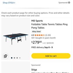 MD SPORT PING PONG TABLE 