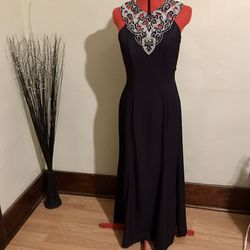 Long black evening gown - 28 waist