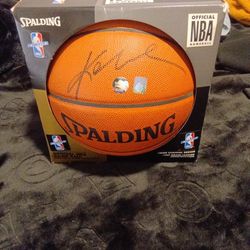 Kobe Bryant Signed Spalding Game Ball In 1995 Original Box