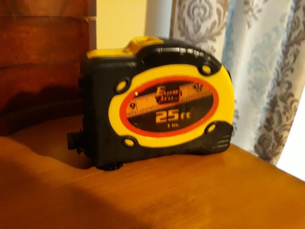 LASER AND TAPE MEASURE 25 FT.