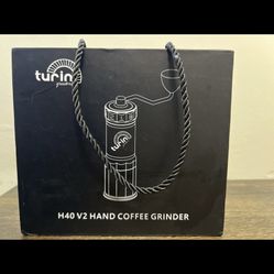 Turin H40 V2 Hand Coffee Grinder 40mm Stainless Steel Burr Adjustable Espresso 