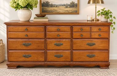Vintage 9 Drawer Dresser
