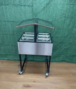 Salsa Bar | Detachable Legs | Includes 6 Trays