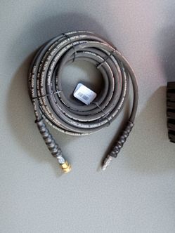3/8" x50' Pressure Washer Hose> Quick Connect>
4000 PSI> Steel Braided> 35°F–212°F temp