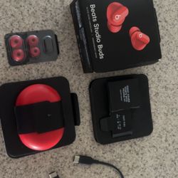 Beats Studio Buds Red) Read Description 