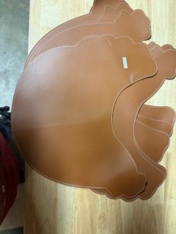Turkey Shaped Faux Leather Placemats Set
