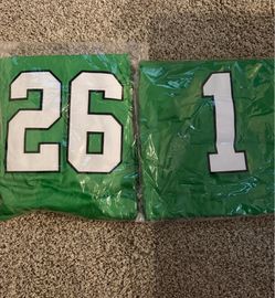 Barkley and Hurts Eagles jerseys