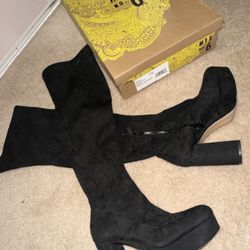Black Suede Boots