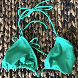 Ocean Pacific String Bikini Top in Kelly Green without Padding 