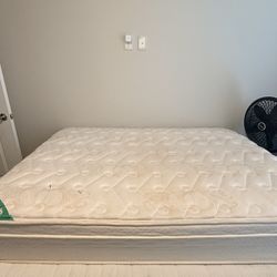 Queen Bed Frame – 16” Heavy Duty Metal Platform& Twin Size Mattress – Clean & Comfortable