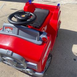 Paw Patrol Fire Truck Ride On 6v