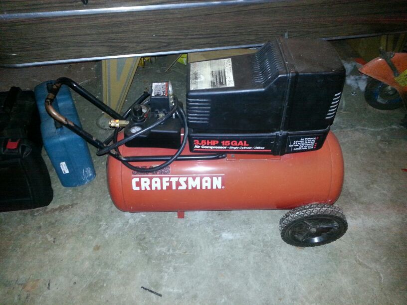 Craftsman 3.5 HP 15 gal air compressor