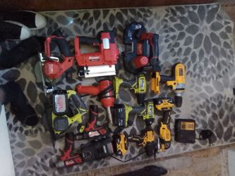 Mixed Lot of Cordless Power Tools