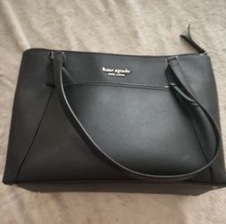 Kate Spade New York Black Saffiano Tote Bag