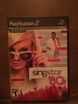 Sony ps2 sing star 80s