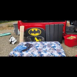 Batman Bed Like New With Mattress Has Everything 