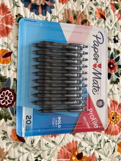 new paper mate profile ballpoint bold 1.4mm point 20 pens