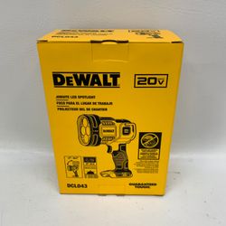 New DeWalt DCL043 20V MAX LED Jobsite Spotlight 1500 Lumens 