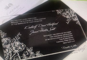Acrylic Wedding Invitations