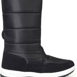 NEW SZ 6.5 Women Insulated Winter Snow Boots Mid-Calf Snow Boot Black