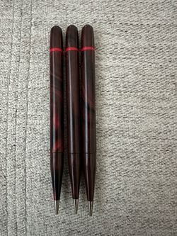 3 Vintage Brown & Bigelow Redipoint St Paul Black Red Mottled Mechanical Pencils