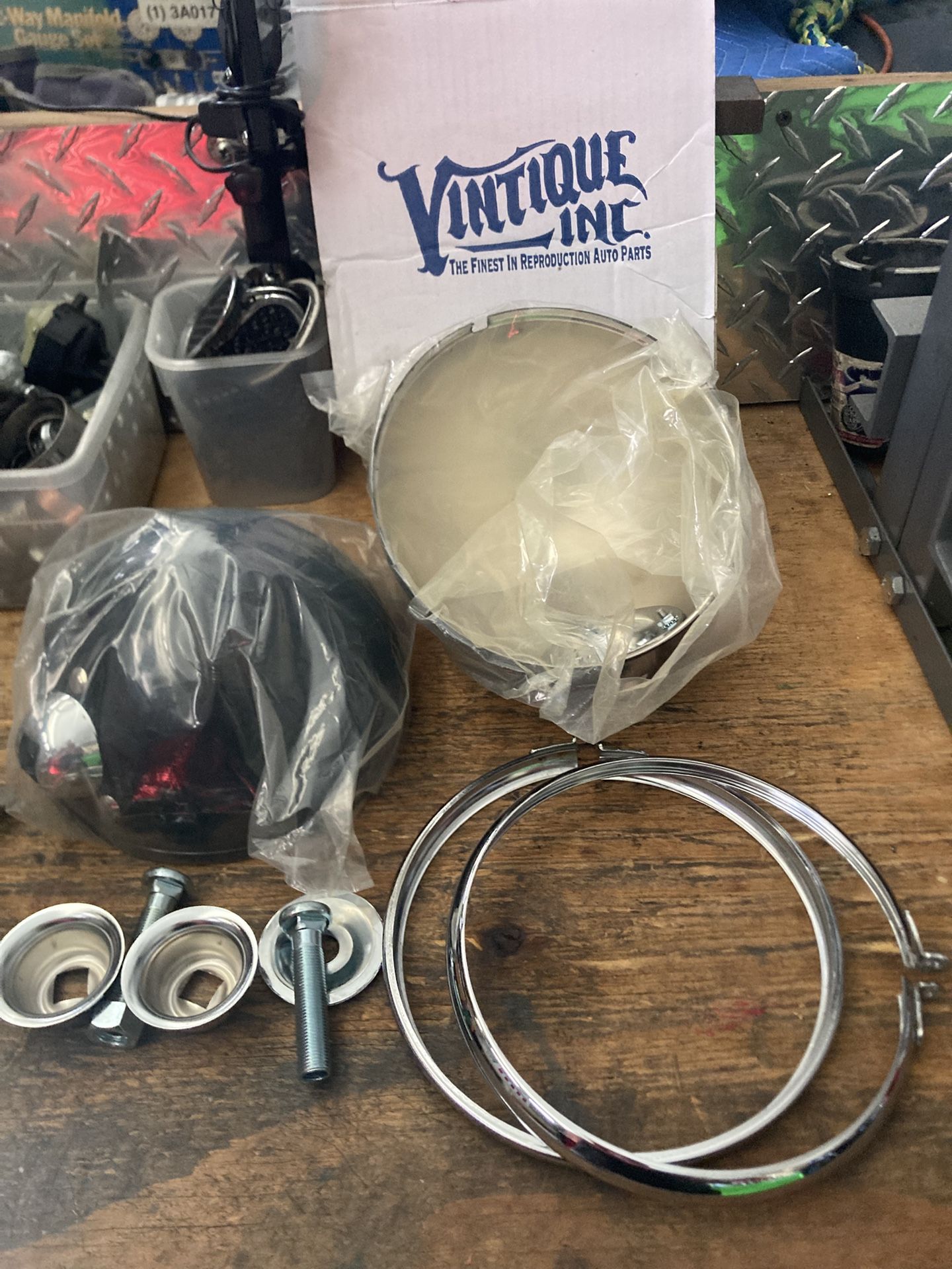 32. GM headlight buckets.