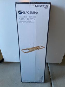 Glacier Bay Expandable Bamboo Bathtub Tray