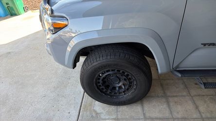 17 inch Black Rhino wheels with tires for 6 lilyg Tacoma