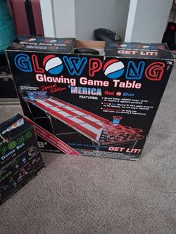 Brand new never used  beer pong glowing game