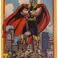 1991 Impel Marvel Universe Thor Trading Card #48 Excellent Condition