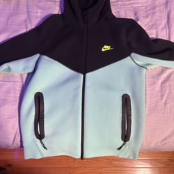 Black And Blue Nike Tech Zip Up