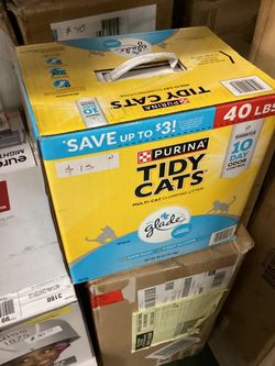 Tidy Cats Clumping Litter 40 lbs — $15