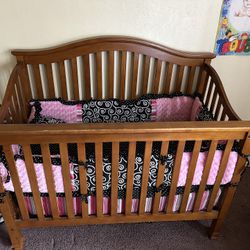  Solid Wood Baby Crib