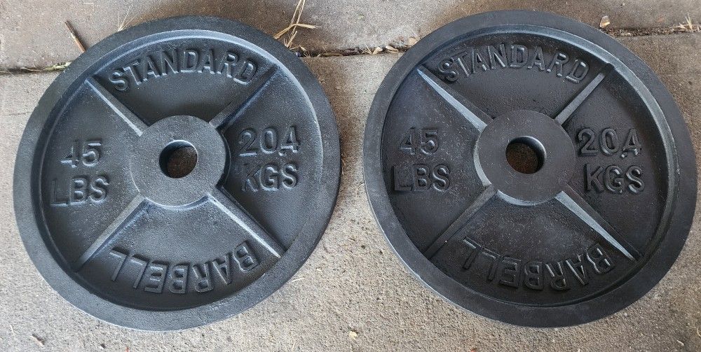 45 Pound Olympic Weight Plates Set