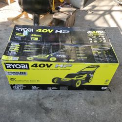 RYOBI 40V HP Brushless 20 in. Cordless Battery Walk Behind Push Mower with 6.0 Ah Battery and Charger 