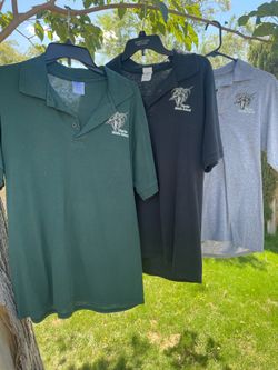 Used Charles middles school logo polo