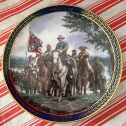 Robert E Lee 'Gallant Men Of The Civil War' Collectors Plate Plate #420D