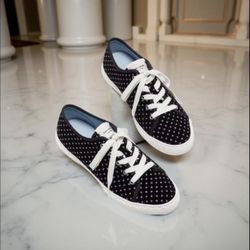 Kate Spade Black Sneakers with White Dots